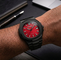 Seiko Mod Horizon Blackout - Rojo Carmesí