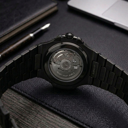 Seiko Mod Horizon Blackout - Azul Abisal