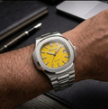Seiko Mod Horizon Silver - Amarillo Solar