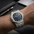 Seiko Mod Horizon Silver - Azul Cobalto