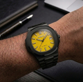 Seiko Mod Horizon Blackout - Amarillo Avispa