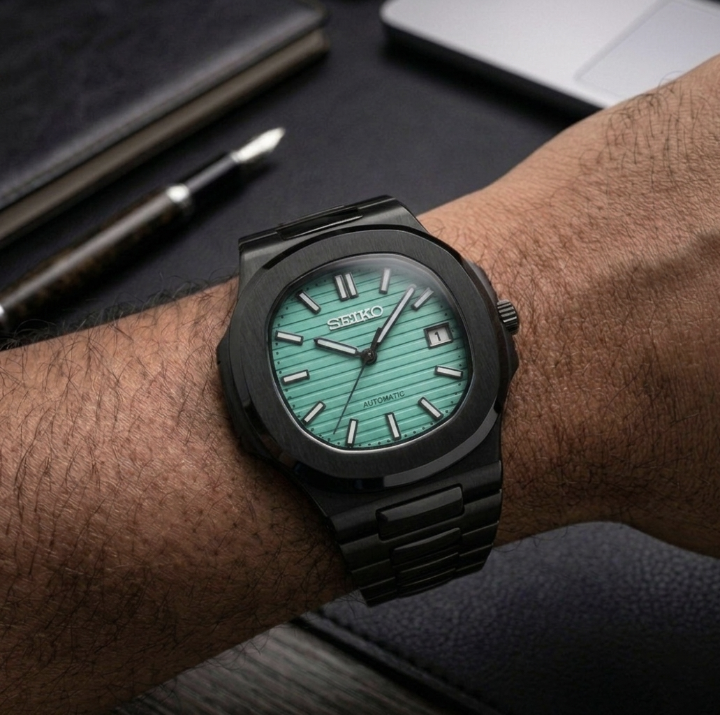Seiko Mod Horizon Blackout - Verde Táctico
