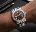 Seiko Mod Yachtmaster - Borgoña Satín Imperial