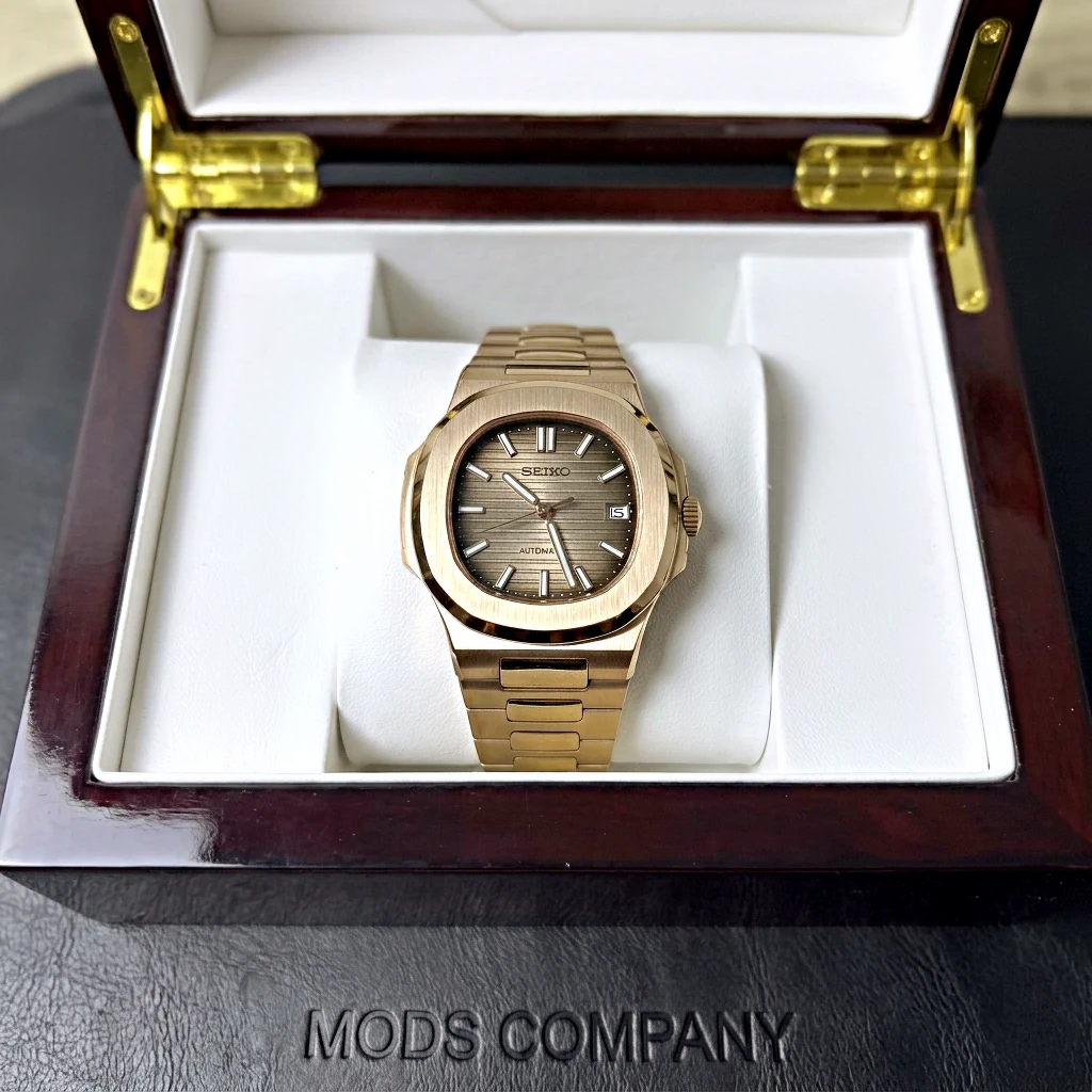 Seiko Mod Nautilus - Café Imperial & Oro Rosa